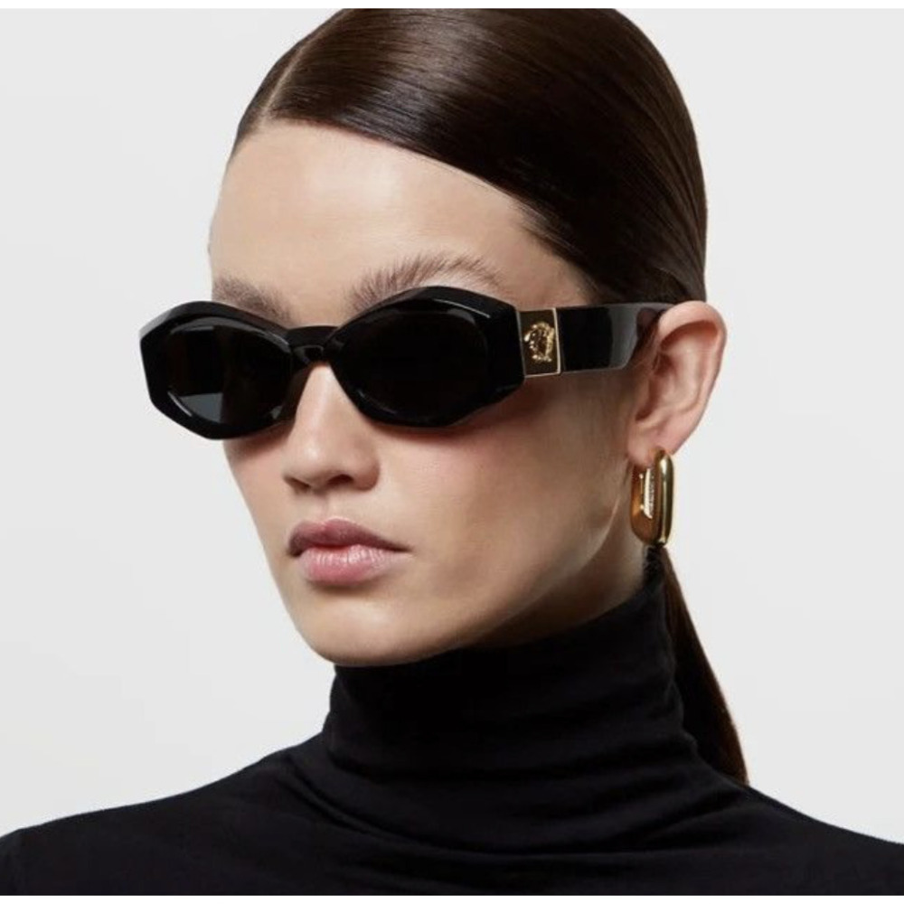 NWT Versace VE4467U Black 54mm Sunglasses